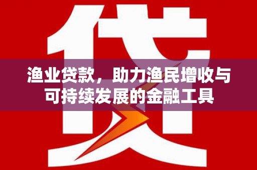 延平渔业贷款，助力渔民增收与可持续发展的金融工具