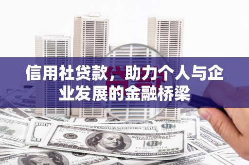 延平信用社贷款，助力个人与企业发展的金融桥梁
