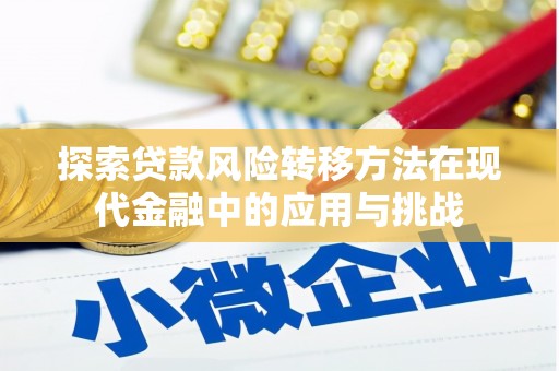 延平探索贷款风险转移方法在现代金融中的应用与挑战