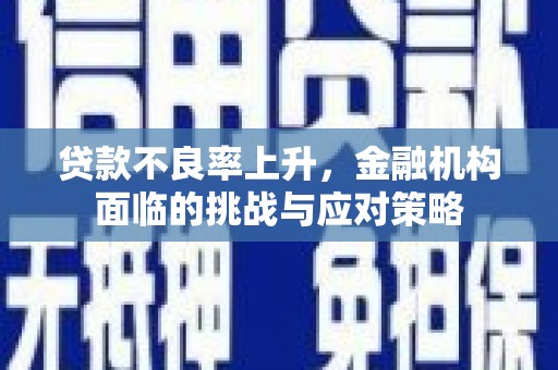延平贷款不良率上升，金融机构面临的挑战与应对策略