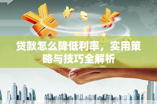 延平贷款怎么降低利率，实用策略与技巧全解析