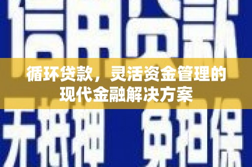 延平循环贷款，灵活资金管理的现代金融解决方案