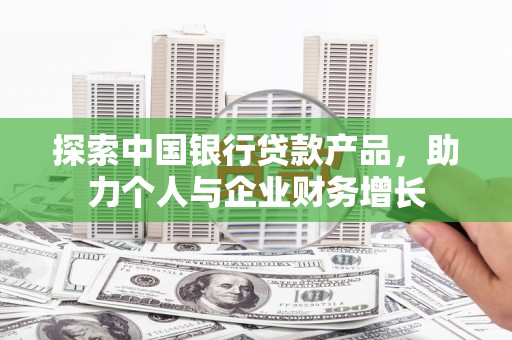 延平探索中国银行贷款产品，助力个人与企业财务增长