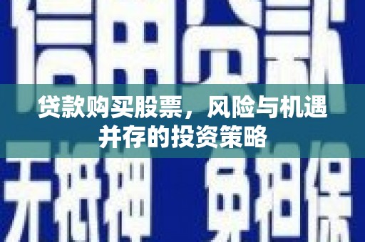延平贷款购买股票，风险与机遇并存的投资策略