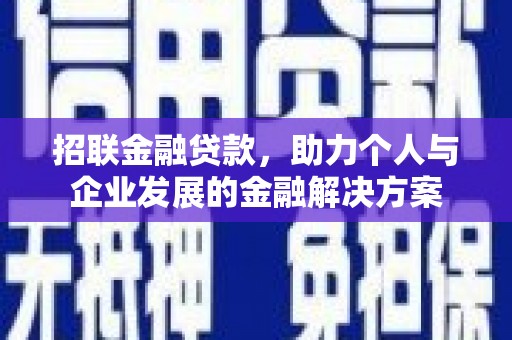 延平招联金融贷款，助力个人与企业发展的金融解决方案