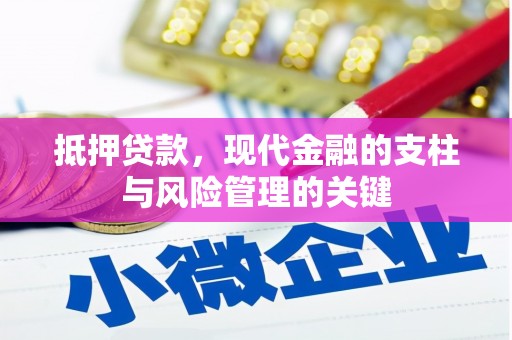 延平抵押贷款，现代金融的支柱与风险管理的关键