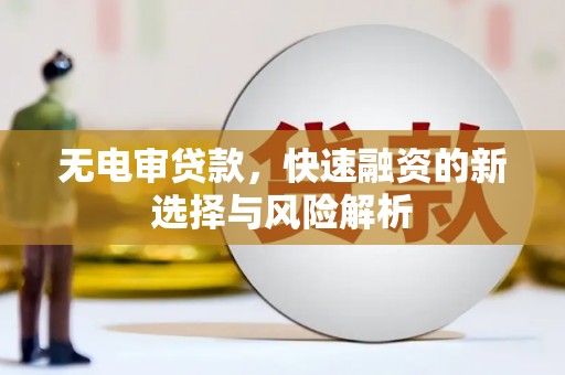 延平无电审贷款，快速融资的新选择与风险解析