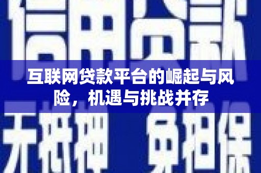 延平互联网贷款平台的崛起与风险，机遇与挑战并存