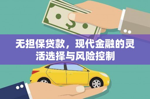 延平无担保贷款，现代金融的灵活选择与风险控制