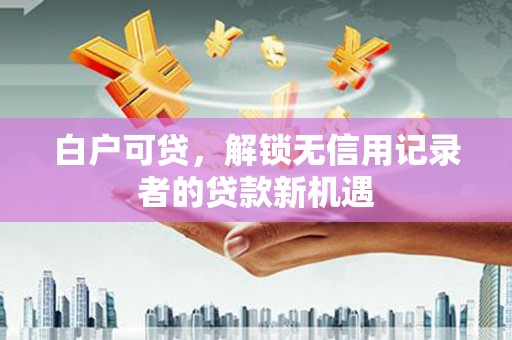 延平白户可贷，解锁无信用记录者的贷款新机遇