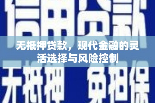 延平无抵押贷款，现代金融的灵活选择与风险控制