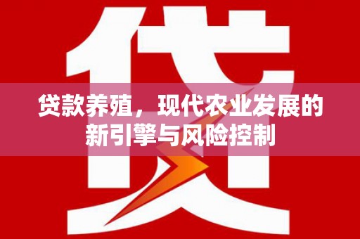 延平贷款养殖，现代农业发展的新引擎与风险控制
