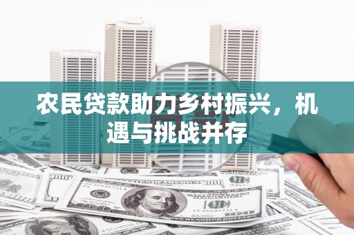 延平农民贷款助力乡村振兴，机遇与挑战并存