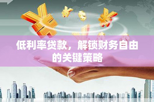 延平低利率贷款，解锁财务自由的关键策略