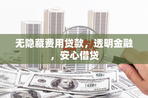延平无隐藏费用贷款，透明金融，安心借贷