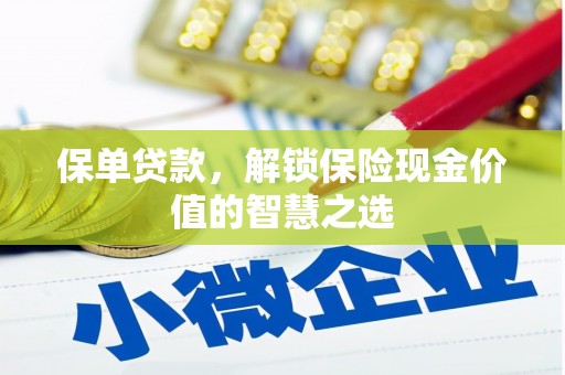 延平保单贷款，解锁保险现金价值的智慧之选
