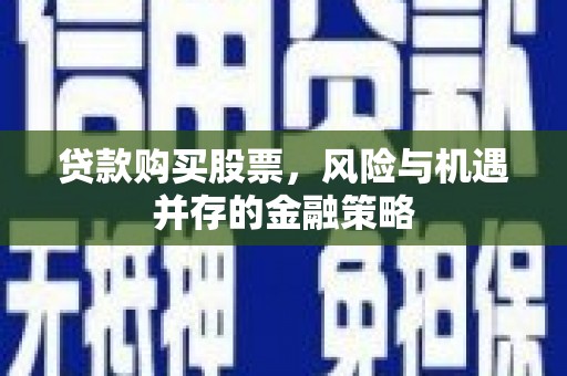 延平贷款购买股票，风险与机遇并存的金融策略