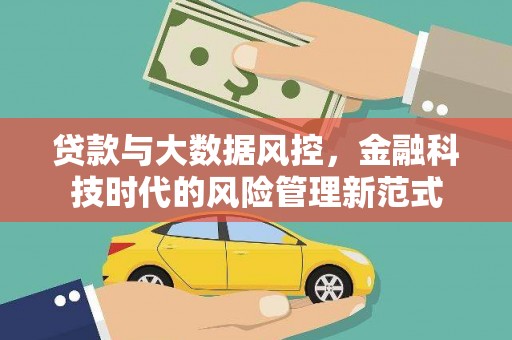 延平贷款与大数据风控，金融科技时代的风险管理新范式