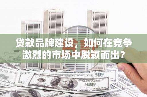 延平贷款品牌建设，如何在竞争激烈的市场中脱颖而出？
