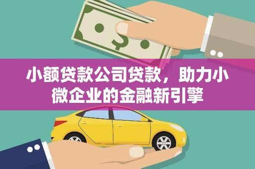 延平小额贷款公司贷款，助力小微企业的金融新引擎