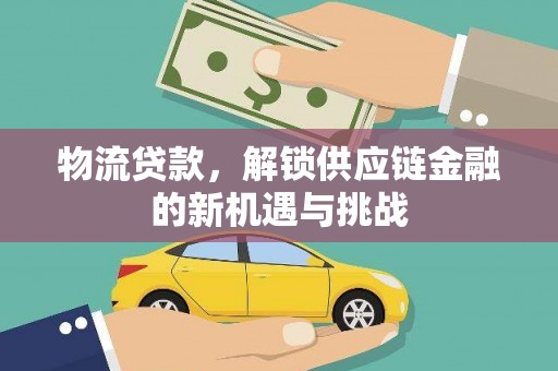延平物流贷款，解锁供应链金融的新机遇与挑战