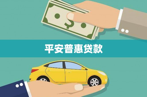 延平平安普惠贷款