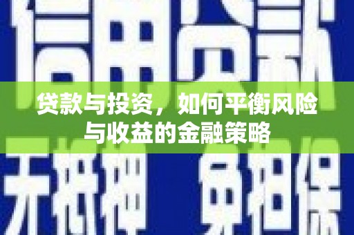 延平贷款与投资，如何平衡风险与收益的金融策略